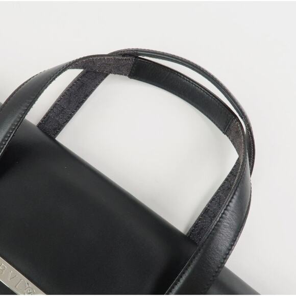 💎✨Beautiful✨💎Authentic BVLGARI Logo Mania Canvas Leather Tote Bag - Picture 5 of 14